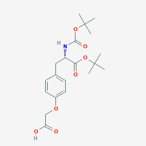 (S)-2-(4-(3-(tert-Butoxy)-2-((tert-butoxycarbonyl)amino)-3-oxopropyl)phenoxy)acetic acid