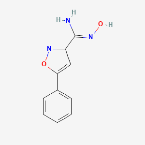 molecular formula C10H9N3O2 B12958328 N-Hydroxy-5-phenylisoxazole-3-carboximidamide 