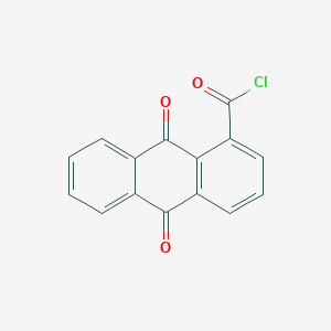 molecular formula C15H7ClO3 B12958363 9,10-Dioxo-9,10-dihydroanthracene-1-carbonyl chloride 