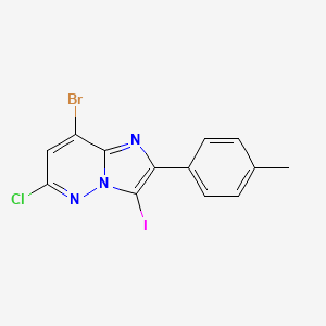 8-Bromo-6-chloro-3-iodo-2-(p-tolyl)imidazo[1,2-b]pyridazine