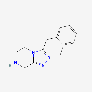 molecular formula C13H16N4 B12958372 3-(2-Methylbenzyl)-5,6,7,8-tetrahydro-[1,2,4]triazolo[4,3-a]pyrazine 