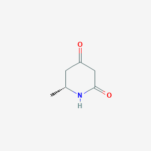 molecular formula C6H9NO2 B12958384 (R)-6-Methylpiperidine-2,4-dione 