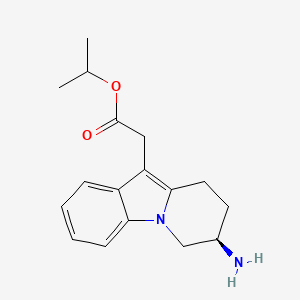 molecular formula C17H22N2O2 B12958386 (R)-Isopropyl 2-(7-amino-6,7,8,9-tetrahydropyrido[1,2-a]indol-10-yl)acetate 