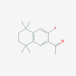 molecular formula C16H21FO B1295840 1-(3-Fluoro-5,5,8,8-tetramethyl-5,6,7,8-tetrahydronaphthalen-2-yl)ethanone CAS No. 27452-16-0