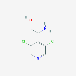 molecular formula C7H8Cl2N2O B12958404 2-Amino-2-(3,5-dichloropyridin-4-yl)ethanol 