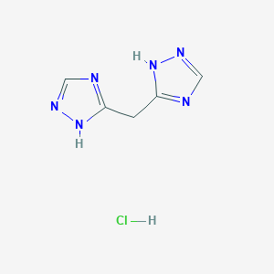 molecular formula C5H7ClN6 B12958415 Di(4H-1,2,4-triazol-3-yl)methane hydrochloride 