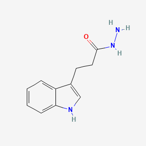 molecular formula C11H13N3O B1295842 3-(1H-Indol-3-yl)propanohydrazide CAS No. 20401-90-5
