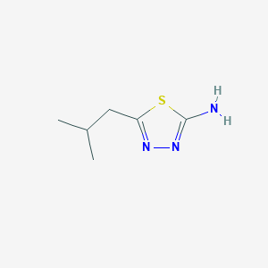 molecular formula C6H11N3S B1295847 5-Isobutyl-[1,3,4]thiadiazol-2-ylamine CAS No. 52057-89-3