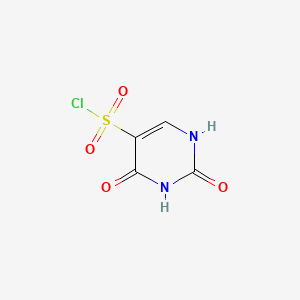 molecular formula C4H3ClN2O4S B1295848 2,4-Dioxo-1,2,3,4-tetrahydropyrimidine-5-sulfonyl chloride CAS No. 28485-18-9