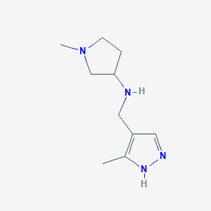 1-Methyl-N-((3-methyl-1H-pyrazol-4-yl)methyl)pyrrolidin-3-amine