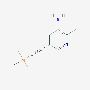 2-Methyl-5-((trimethylsilyl)ethynyl)pyridin-3-amine