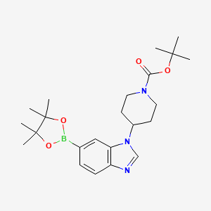 tert-Butyl 4-(6-(4,4,5,5-tetramethyl-1,3,2-dioxaborolan-2-yl)-1H-benzo[d]imidazol-1-yl)piperidine-1-carboxylate