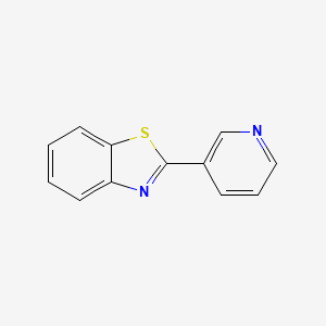 molecular formula C12H8N2S B1295857 2-(3-吡啶基)苯并噻唑 CAS No. 2612-72-8
