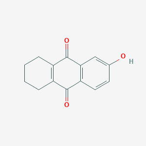 molecular formula C14H12O3 B12958594 6-Hydroxy-1,2,3,4-tetrahydroanthracene-9,10-dione 