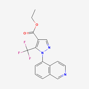 Ethyl 1-(isoquinolin-5-yl)-5-(trifluoromethyl)-1H-pyrazole-4-carboxylate