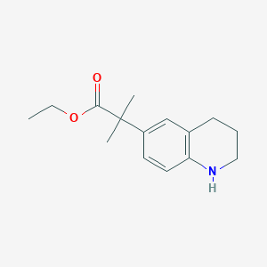 Ethyl 2-methyl-2-(1,2,3,4-tetrahydroquinolin-6-yl)propanoate