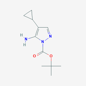 Tert-butyl 5-amino-4-cyclopropyl-1H-pyrazole-1-carboxylate