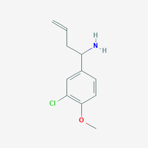 1-(3-Chloro-4-methoxyphenyl)but-3-EN-1-amine