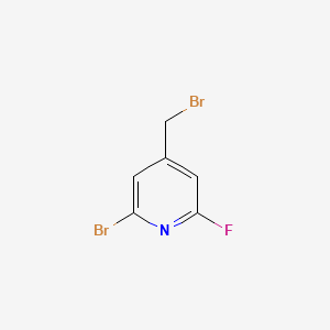 2-Bromo-4-(bromomethyl)-6-fluoropyridine