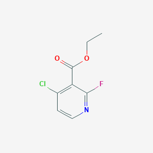 molecular formula C8H7ClFNO2 B12958828 Ethyl 4-chloro-2-fluoronicotinate 