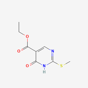 molecular formula C8H10N2O3S B1295883 Ethyl 4-hydroxy-2-(methylthio)pyrimidine-5-carboxylate CAS No. 53554-29-3