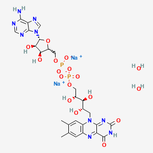 molecular formula C27H35N9Na2O17P2 B12958847 Flavin adenine dinucleotide disodium salt dihydrate 