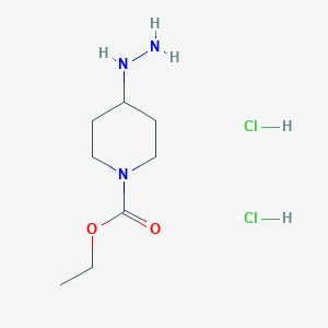 Ethyl 4-hydrazinylpiperidine-1-carboxylate dihydrochloride