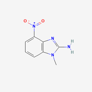 molecular formula C8H8N4O2 B12958899 1-Methyl-4-nitro-1H-benzo[d]imidazol-2-amine 