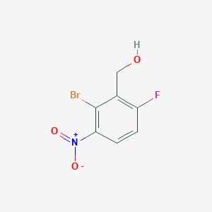 molecular formula C7H5BrFNO3 B12958901 (2-Bromo-6-fluoro-3-nitrophenyl)methanol 