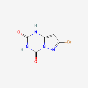 molecular formula C5H3BrN4O2 B12958927 7-Bromopyrazolo[1,5-a][1,3,5]triazine-2,4(1H,3H)-dione 