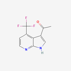 1-(4-(Trifluoromethyl)-1H-pyrrolo[2,3-b]pyridin-3-yl)ethanone