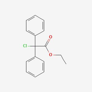 molecular formula C16H15ClO2 B1295895 Ethyl chloro(diphenyl)acetate CAS No. 52460-86-3
