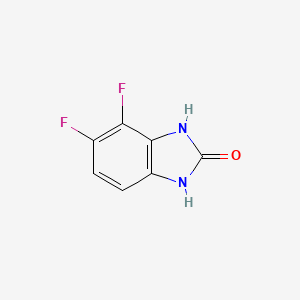 molecular formula C7H4F2N2O B12958952 4,5-Difluoro-1,3-dihydro-2H-benzo[d]imidazol-2-one 