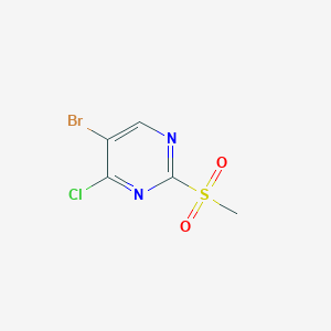 molecular formula C5H4BrClN2O2S B1295896 5-Bromo-4-chloro-2-(methylsulfonyl)pyrimidine CAS No. 79091-24-0