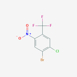 1-Bromo-2-chloro-5-nitro-4-(trifluoromethyl)benzene