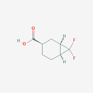 rel-(1R,3S,6S)-7,7-Difluorobicyclo[4.1.0]heptane-3-carboxylic acid