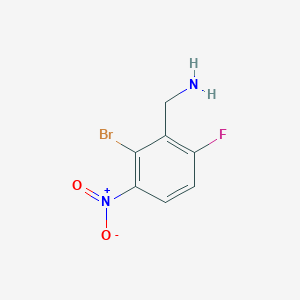 molecular formula C7H6BrFN2O2 B12959017 (2-Bromo-6-fluoro-3-nitrophenyl)methanamine 