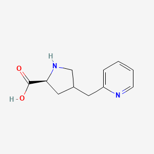 (2S)-4-(Pyridin-2-ylmethyl)pyrrolidine-2-carboxylic acid