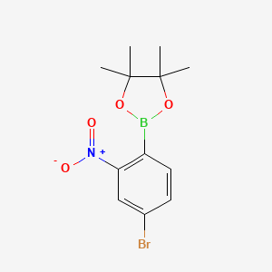 2-(4-Bromo-2-nitrophenyl)-4,4,5,5-tetramethyl-1,3,2-dioxaborolane