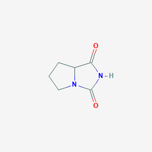 molecular formula C6H8N2O2 B1295909 tetrahydro-1H-pyrrolo[1,2-c]imidazole-1,3(2H)-dione CAS No. 5768-79-6
