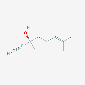 molecular formula C10H16O B12959093 (3S)-3,7-Dimethyl-6-octen-1-yn-3-ol CAS No. 125411-11-2