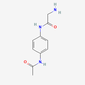 N-[4-(acetylamino)phenyl]glycinamide