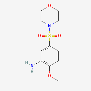 molecular formula C11H16N2O4S B1295913 2-Methoxy-5-(morpholine-4-sulfonyl)-phenylamine CAS No. 56807-17-1