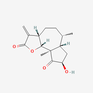 (3aS,6S,6aS,8R,9aR,9bR)-8-Hydroxy-6,9a-dimethyl-3-methyleneoctahydroazuleno[4,5-b]furan-2,9(9aH,9bH)-dione