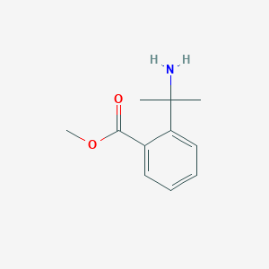 molecular formula C11H15NO2 B12959138 Methyl 2-(2-aminopropan-2-yl)benzoate 