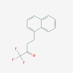 molecular formula C14H11F3O B12959141 Trifluoromethyl(2-(1-naphthyl)ethyl) ketone 