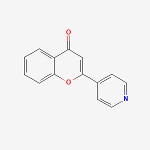 molecular formula C14H9NO2 B1295916 2-(吡啶-4-基)-4H-色满-4-酮 CAS No. 3034-16-0