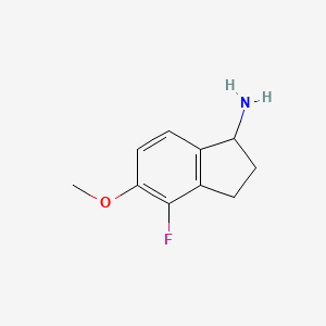 4-Fluoro-5-methoxy-2,3-dihydro-1H-inden-1-amine