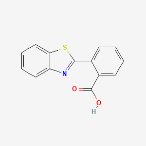 molecular formula C14H9NO2S B1295917 2-(1,3-苯并噻唑-2-基)苯甲酸 CAS No. 6340-29-0