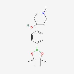 1-Methyl-4-(4-(4,4,5,5-tetramethyl-1,3,2-dioxaborolan-2-yl)phenyl)piperidin-4-ol